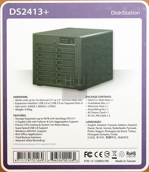 synology_ds2413p_confezione_etichetta