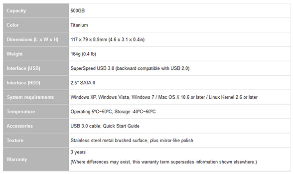 adata_HE720_specifiche