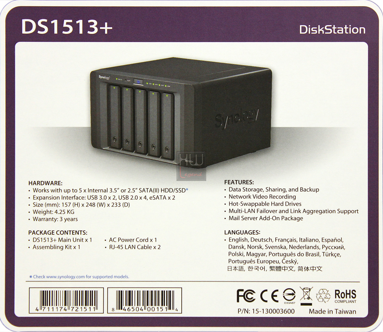 synology_ds1513_confezione_etichetta