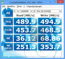 ssd2go_pro_240gb_diskmark_comprimibili_esataII