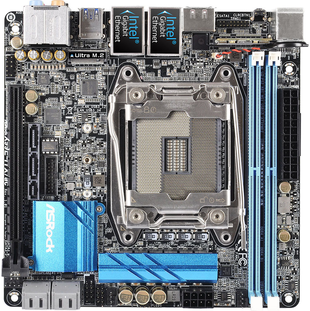 Lga 2011 3 купить. ASROCK 2011-3 Mini ITX. ASROCK x99e-ITX/AC. X99 Mini ITX. 2011 V3 Mini ITX ASUS.