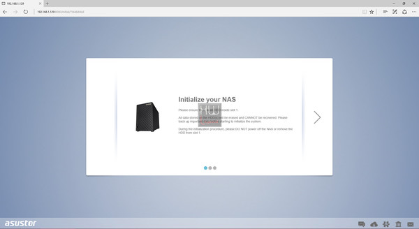 ASUSTOR_AS1002T_-_Prima_configurazione