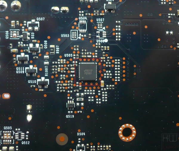 082-inno3d-gtx1060-foto-scheda-smontaggio-dissipatore-pcb-circuiteria-controller