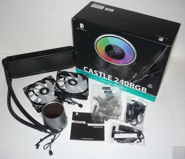 013-deepcool-castle-240-rgb-aio-foto-confezione-contenuto-completo