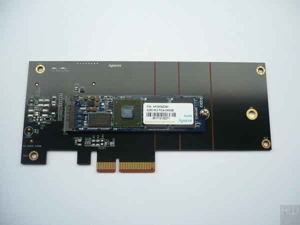029-apacer-commando-ssd-pcie-foto-varie-disassemblaggio-adattatore-fronte